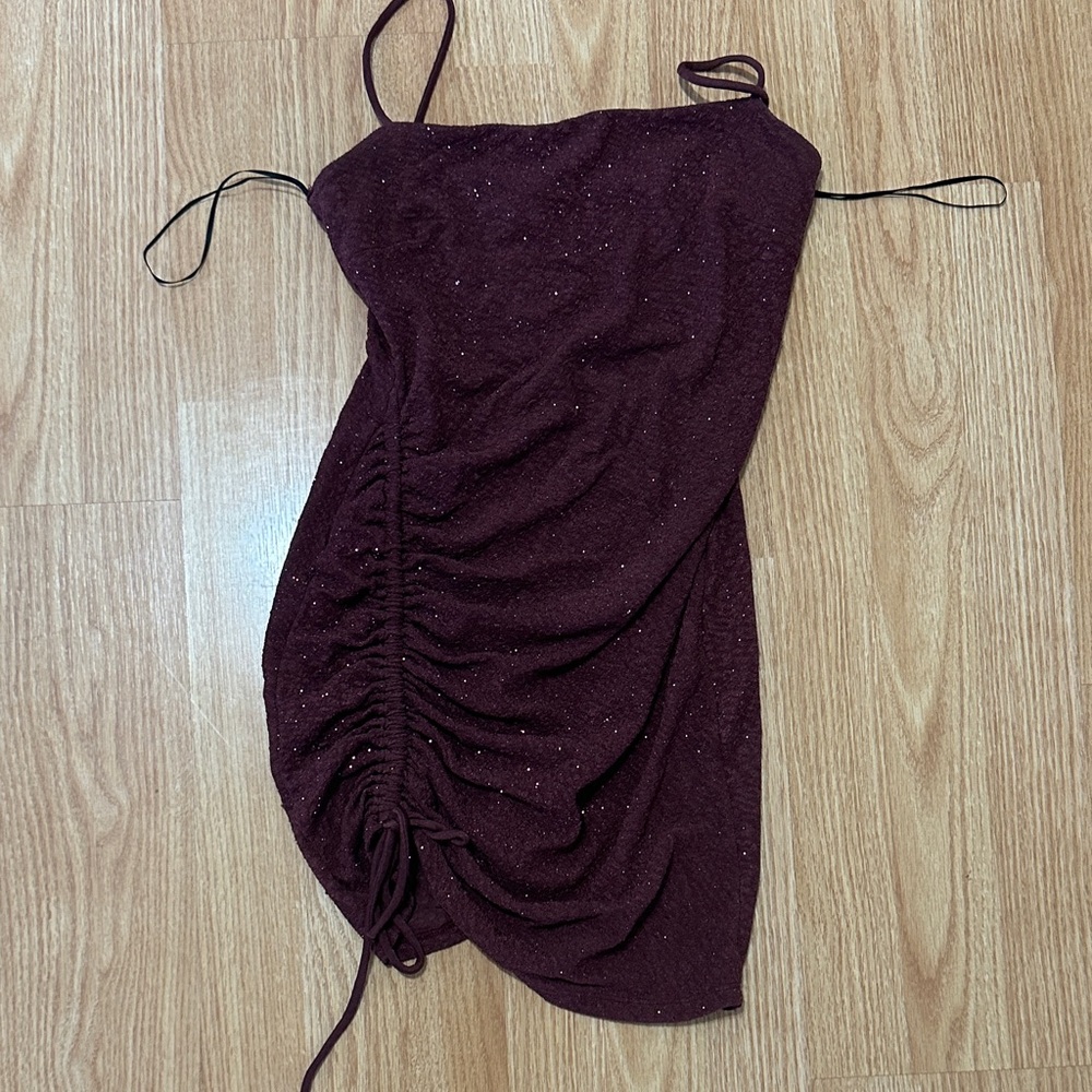 Windsor Sparkling Burgundy Mini Dress